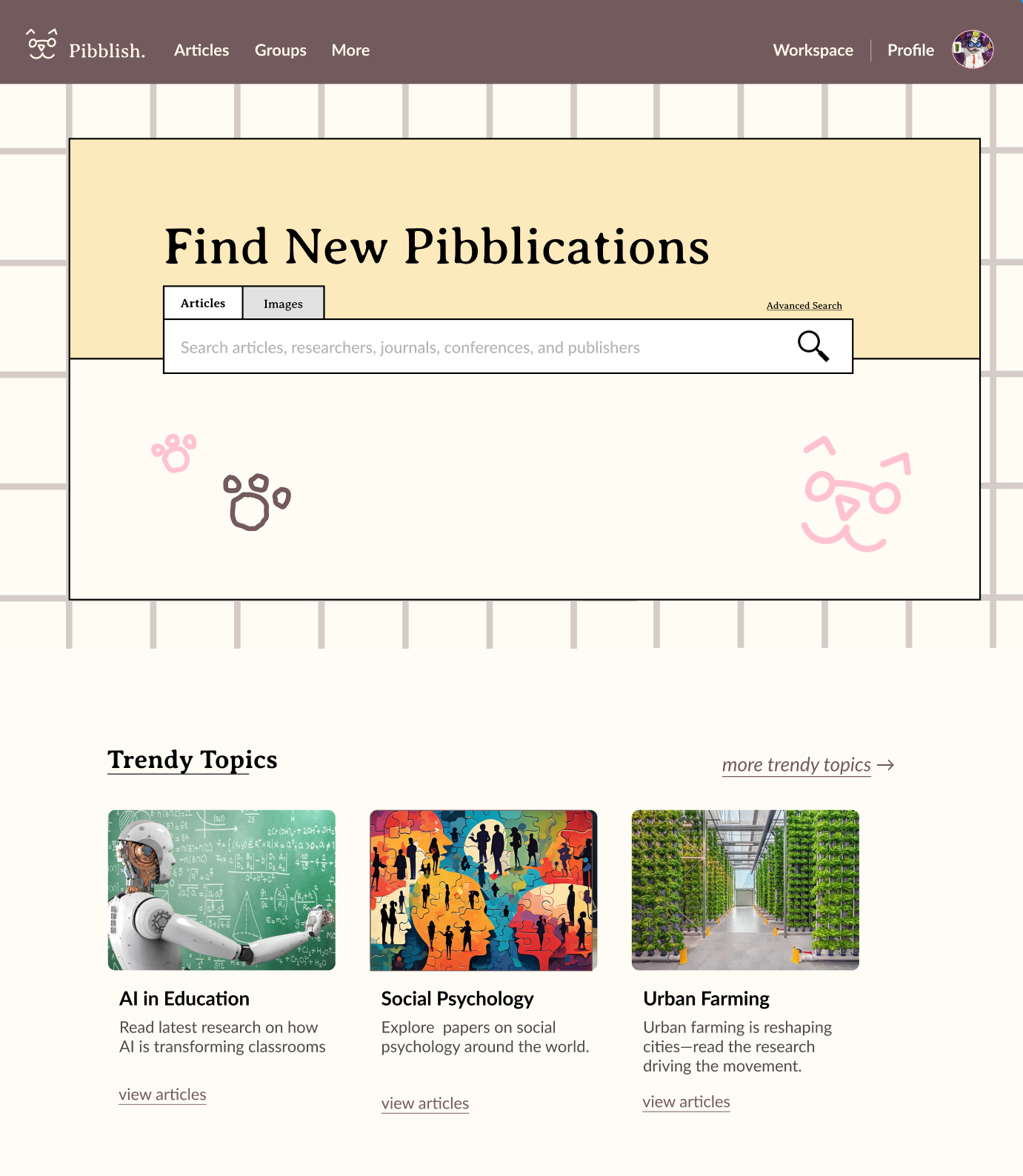 Pibblish project preview